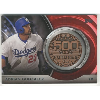 2016 Topps Update 500 HR Futures Club Medallions #500M9 Adrian Gonzalez