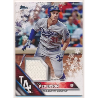 2016 Topps Walmart Holiday Snowflake Relics #RJPE Joc Pederson