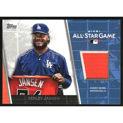 2017 Topps Update All Star Stitches #ASRKJ Kenley Jansen