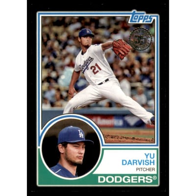 2018 Topps '83 Topps Black #8325 Yu Darvish
