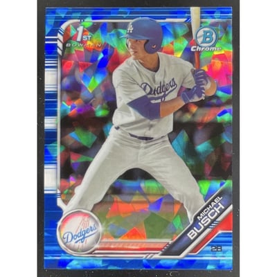 2019 Bowman Draft Sapphire Blue Sapphire #BDC-57 Michael Busch /99