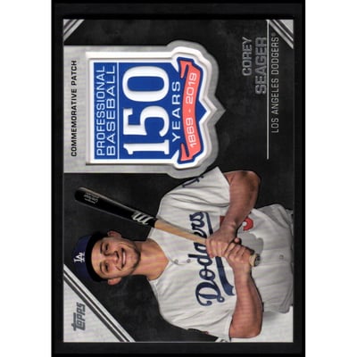 2019 Topps 150th Anniversary Manufactured Patches #AMPCS Corey Seager
