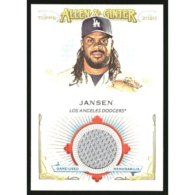 2020 Topps Allen and Ginter Relics #FSRBKJ Kenley Jansen B