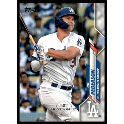 2020 Topps Factory Set 582 Montgomery Club #203 Joc Pederson