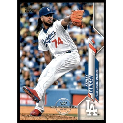 2020 Topps Factory Set 582 Montgomery Club #24 Kenley Jansen
