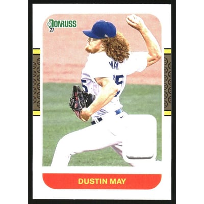 2021 Donruss Retro '87 Materials #87MDM Dustin May