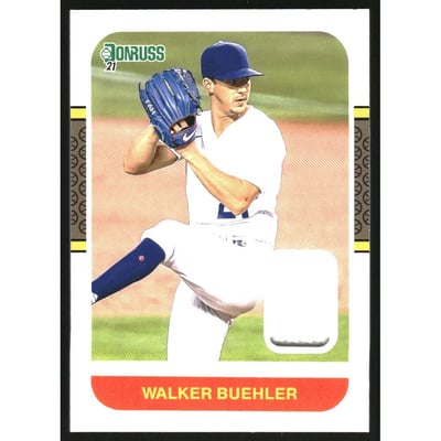 2021 Donruss Retro '87 Materials #87MWB Walker Buehler