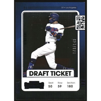 2021 Panini Contenders Draft Ticket Blue #19 Mookie Betts/149