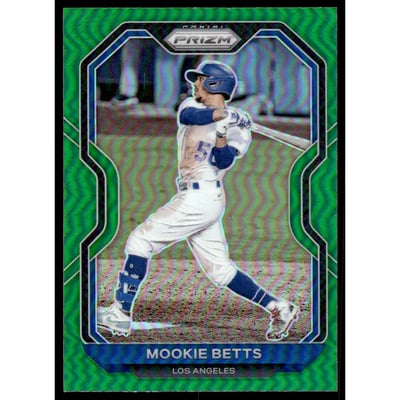 2021 Panini Prizm Prizms Green #244 Mookie Betts