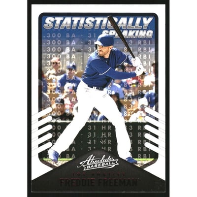 2022 Absolute Statistically Speaking Retail Red #8 Freddie Freeman