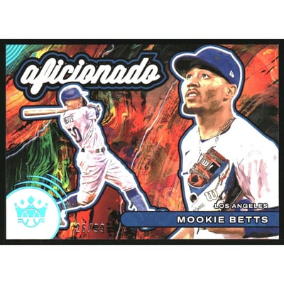 2022 Diamond Kings Aficionado Holo Blue #6 Mookie Betts