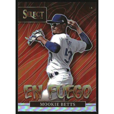 2022 Select En Fuego Holo #3 Mookie Betts