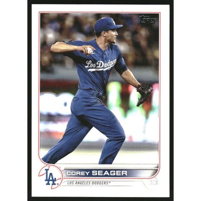 2022 Topps Base Set Photo Variations #301 Corey Seager/blue jsy