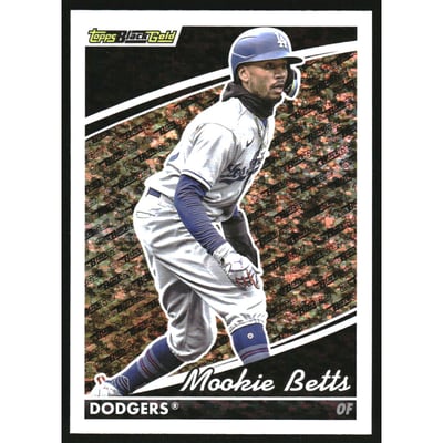 2022 Topps Update Black Gold #BG14 Mookie Betts