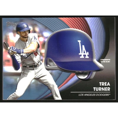 2022 Topps Update Commemorative Batting Helmet Blue #BHTT Trea Turner