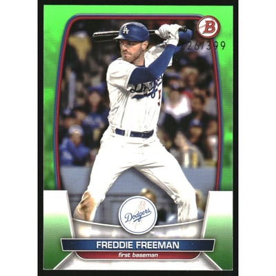 2023 Bowman Neon Green #82 Freddie Freeman