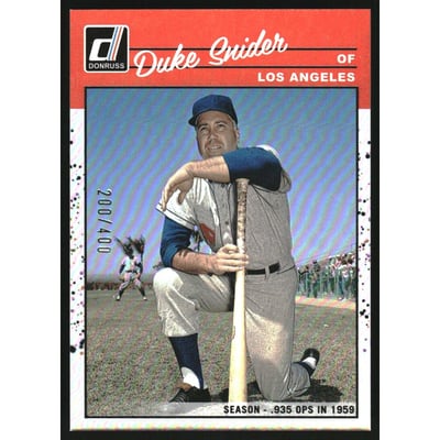 2023 Donruss Stat Line Season #282 Duke Snider RETRO/43