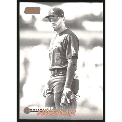 2023 Stadium Club Black and White #217 Freddie Freeman