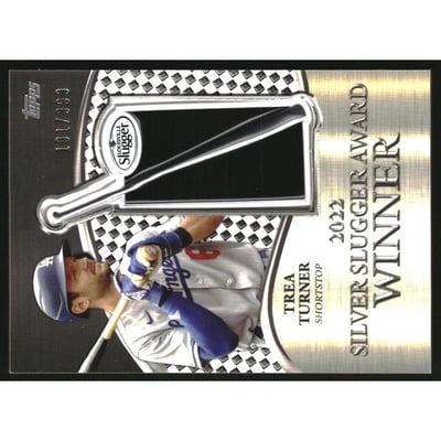 2023 Topps '22 Silver Slugger Award Winners Commemorative Patches #SSPTT Trea Turner