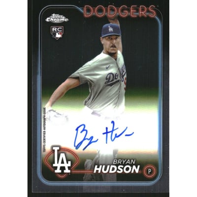 2024 Topps Chrome Rookie Autographs #RABHU Bryan Hudson