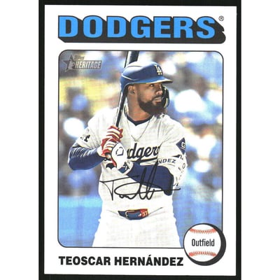 2024 Topps Heritage White Border #535 Teoscar Hernandez