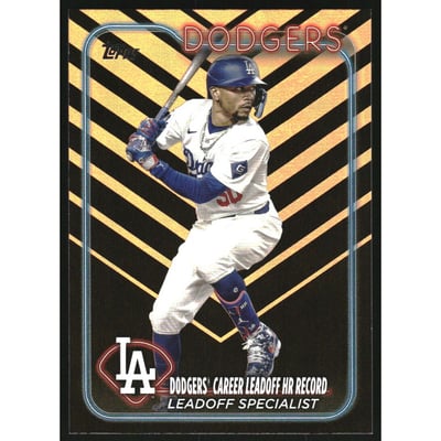2024 Topps Update Halloween Orange and Black Foil #US334 Mookie Betts HL