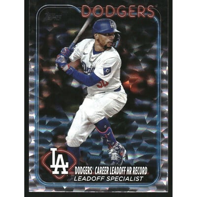 2024 Topps Update Silver Crackle Foil #US334 Mookie Betts HL