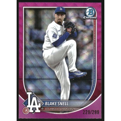 2025 Bowman Chrome Fuchsia Wave Refractors #31 Blake Snell