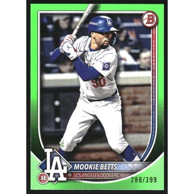 2025 Bowman Neon Green #16 Mookie Betts