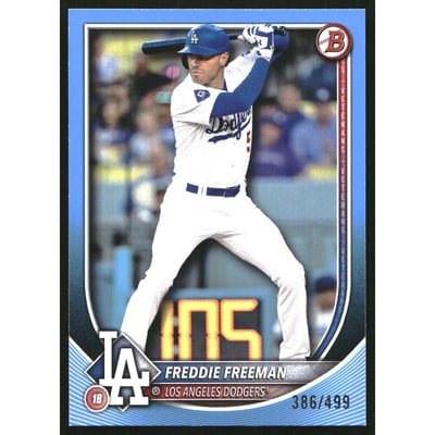 2025 Bowman Sky Blue #5 Freddie Freeman