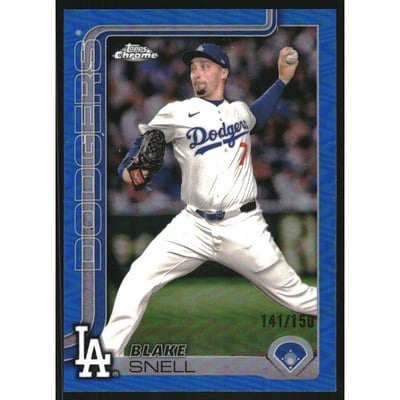 2025 Topps Chrome Blue Refractors #129 Mark Vientos