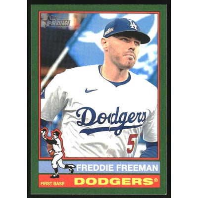 2025 Topps Heritage Green Border #206 Freddie Freeman