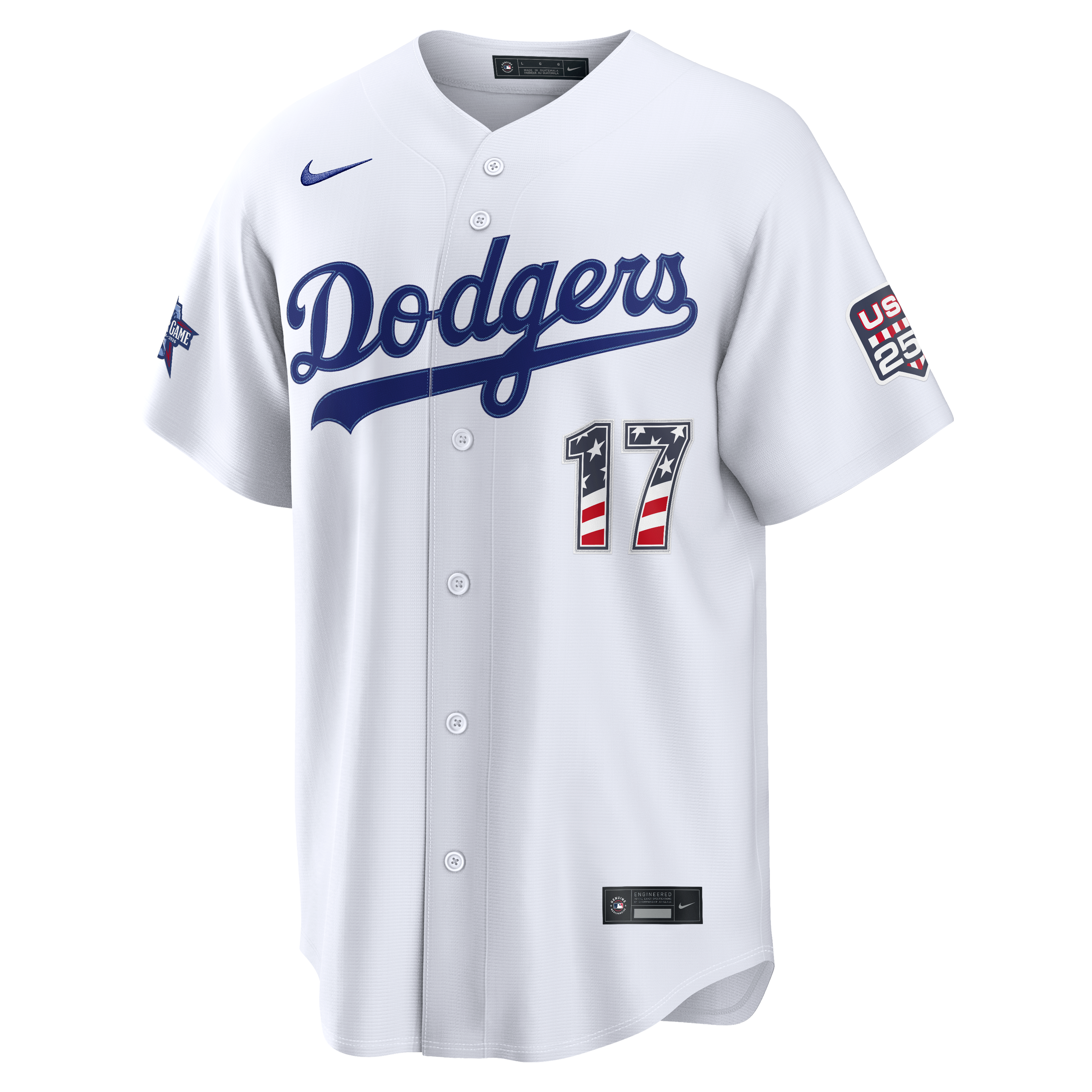 2026 All-Star Edition Stars & Stripes Men's Los Angeles Dodgers Shohei Ohtani Nike White Stadium Jersey
