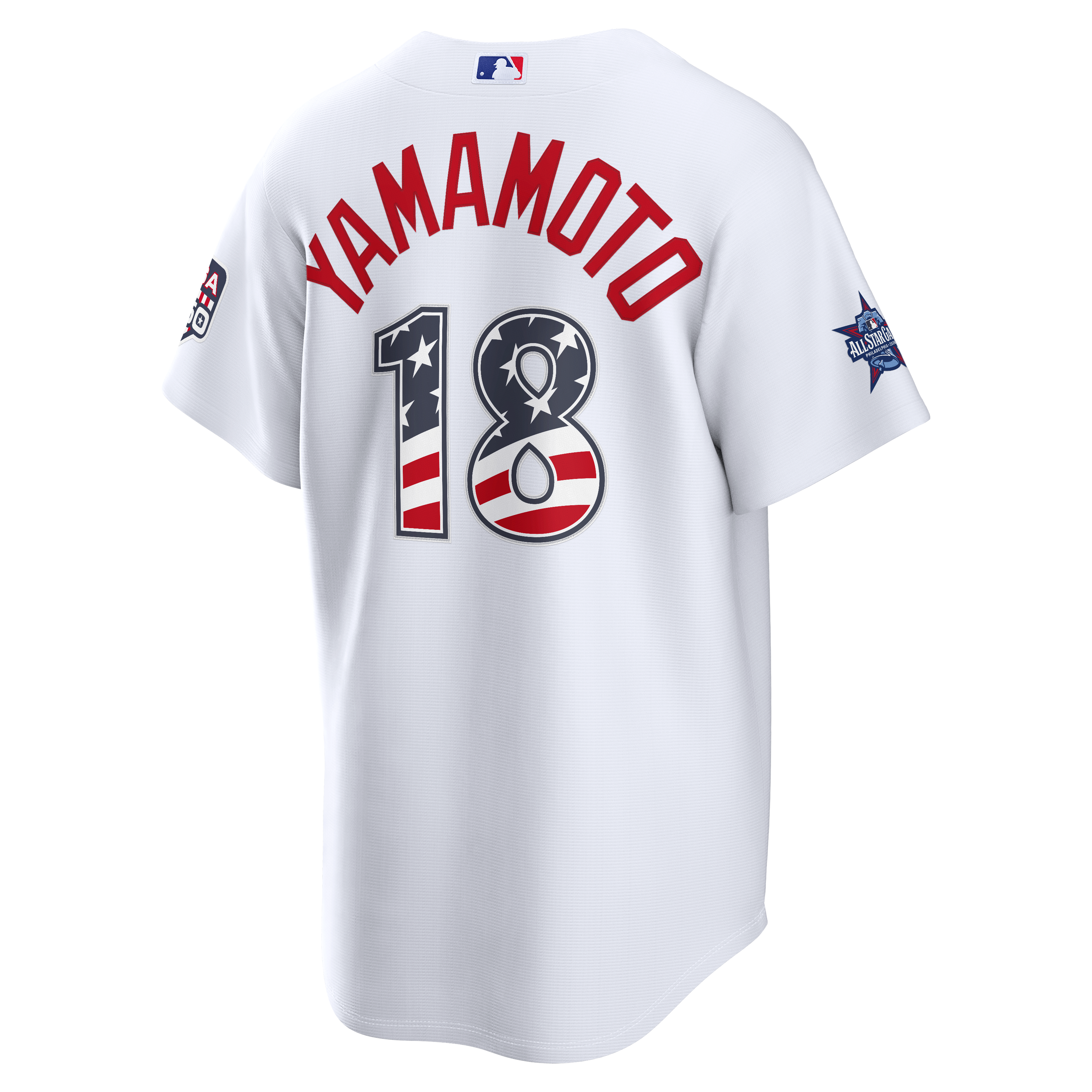 2026 All-Star Edition Stars & Stripes Men's Los Angeles Dodgers Yoshinobu Yamamoto Nike White Stadium Jersey