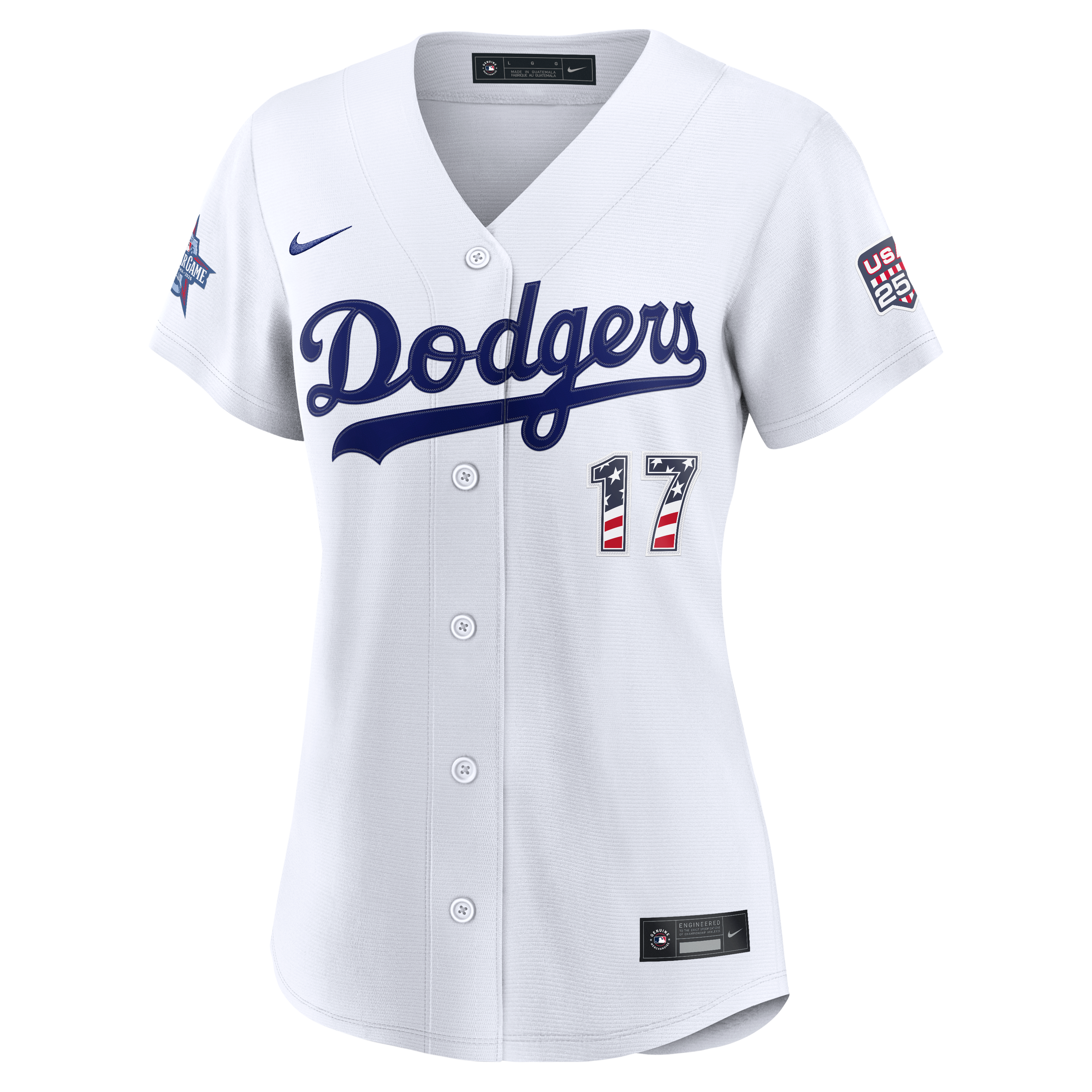 2026 All-Star Edition Stars & Stripes Women's Los Angeles Dodgers Shohei Ohtani Nike White Stadium Jersey