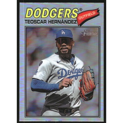2026 Topps Heritage Chrome Refractors #93 Teoscar Hernandez
