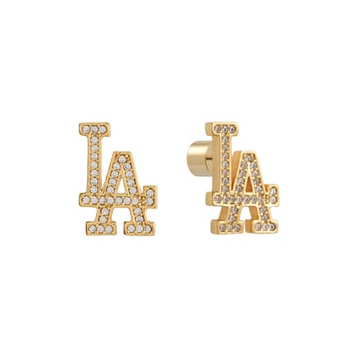 Los Angeles Dodgers by Jill Martin Glam Day Post Back Earrings