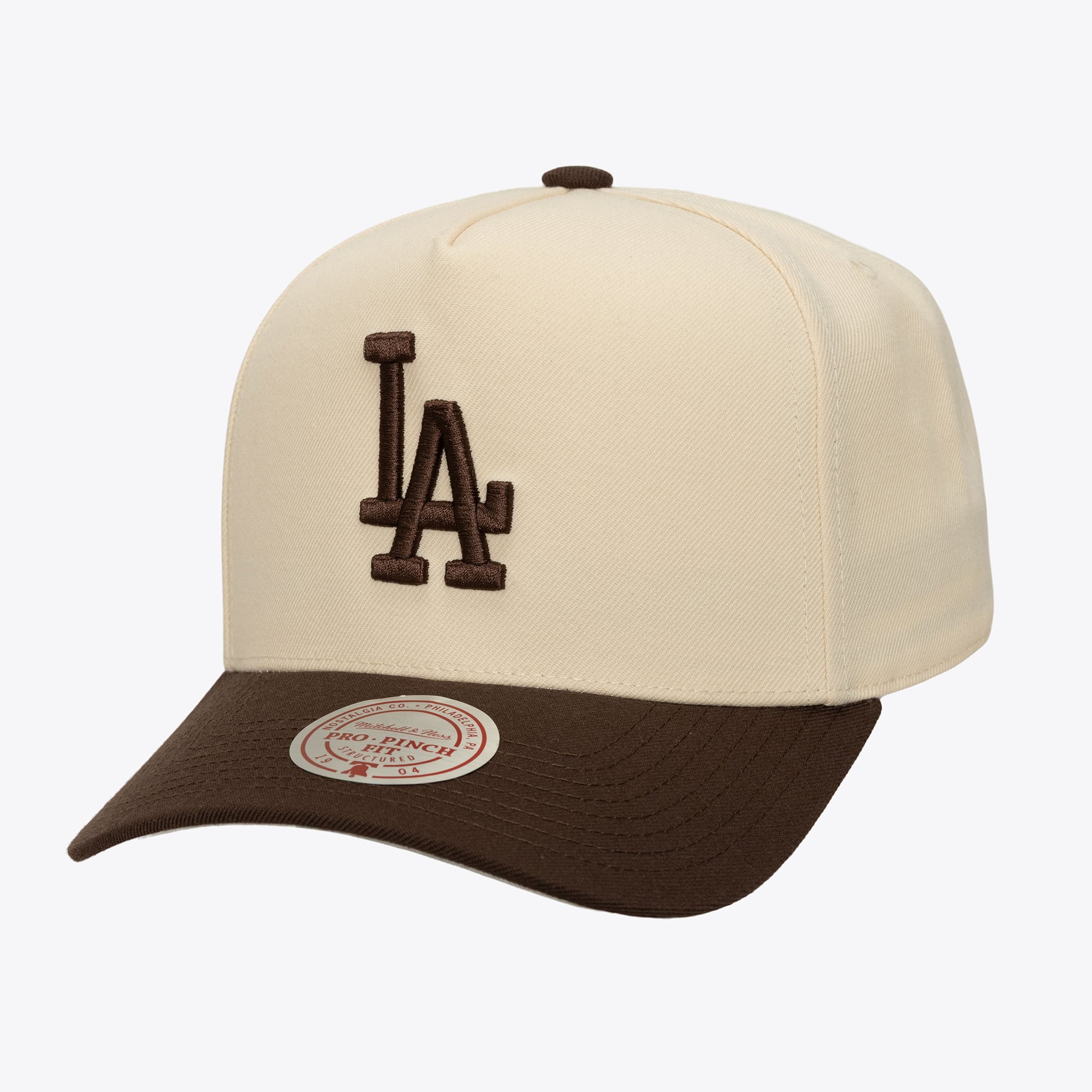 Women’s \'He\'s Roping\' Two-Tone Baseball Cap - Cream & Brown Rodeo Snapback Cream and Brown Hat – Magnolia main image 2