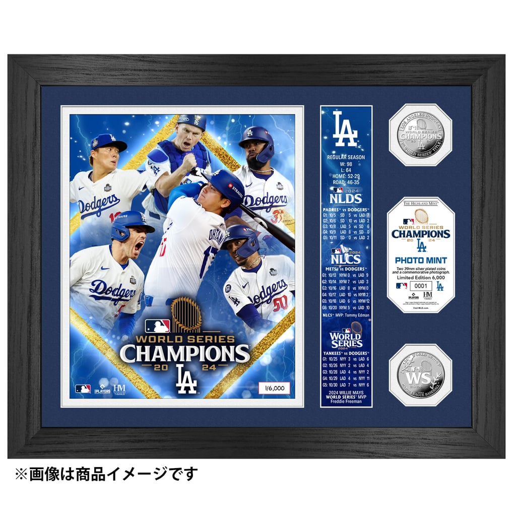 The Highland Mint ドジャース ワールドシリーズ 2024 優勝記念 バナー 