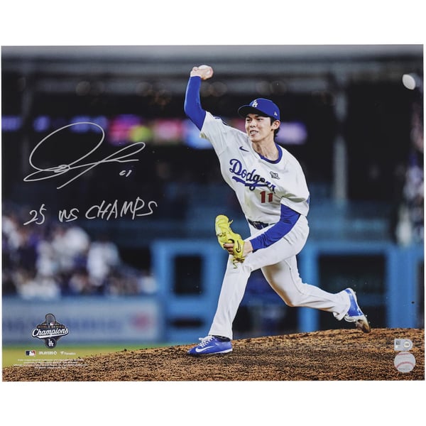 Fanatics Authentic ドジャース 佐々木 朗希 サイン入り 2025 MLB 