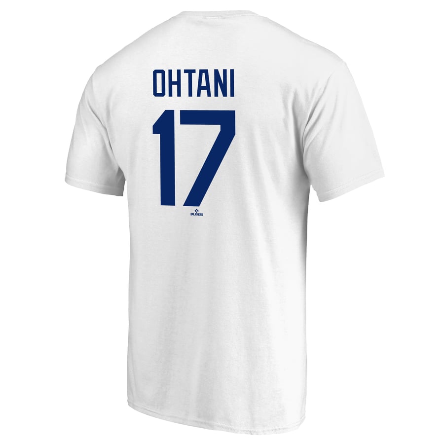 ドジャース 大谷翔平 Tシャツ ネーム&ナンバー 背番号 ホワイト キッズ