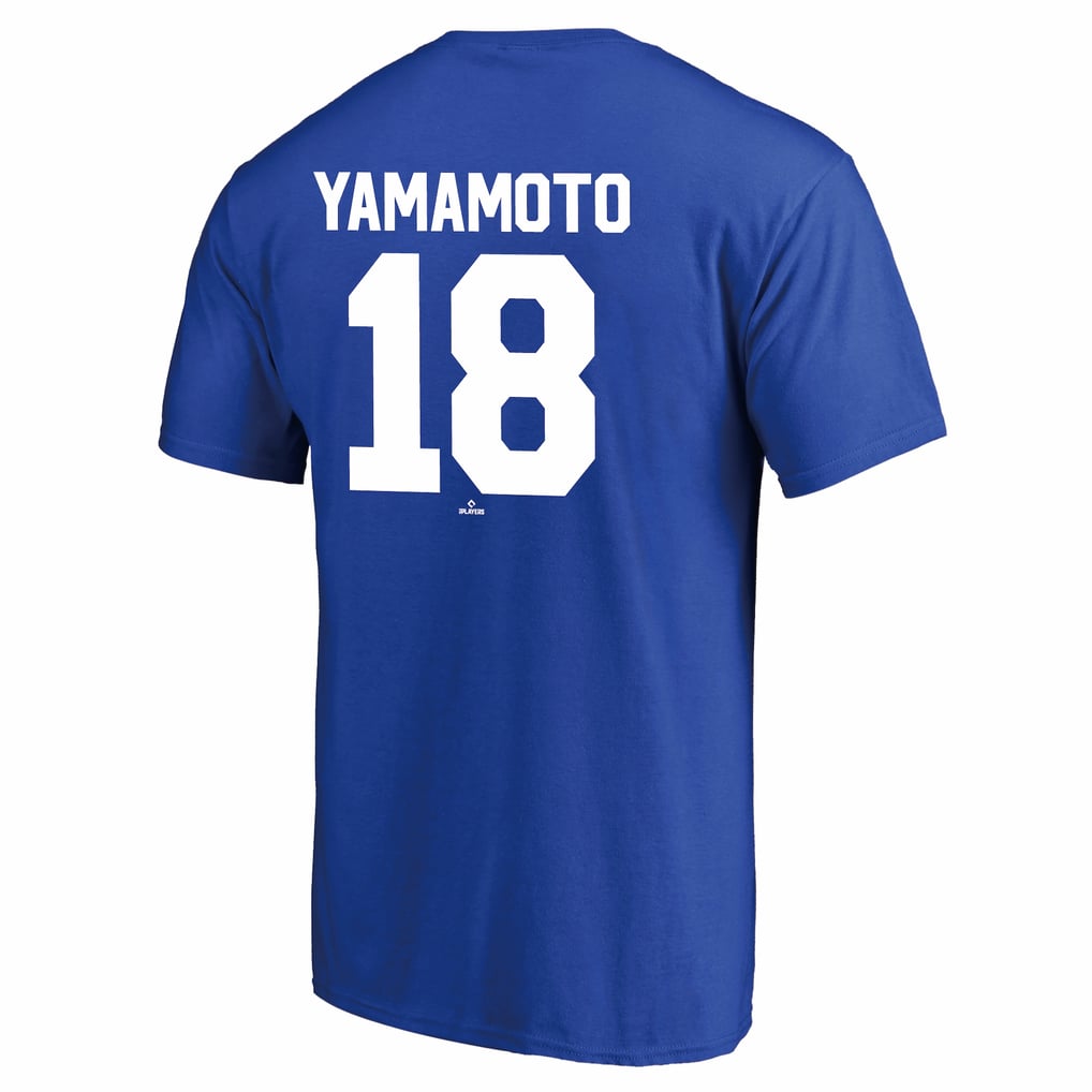 Fanatics ドジャース 山本由伸 ネームアンドナンバー 背番号 Tシャツ 