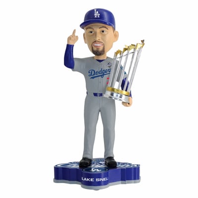 Blake Snell Los Angeles Dodgers FOCO 2025 World Series Champions 8" Bobblehead