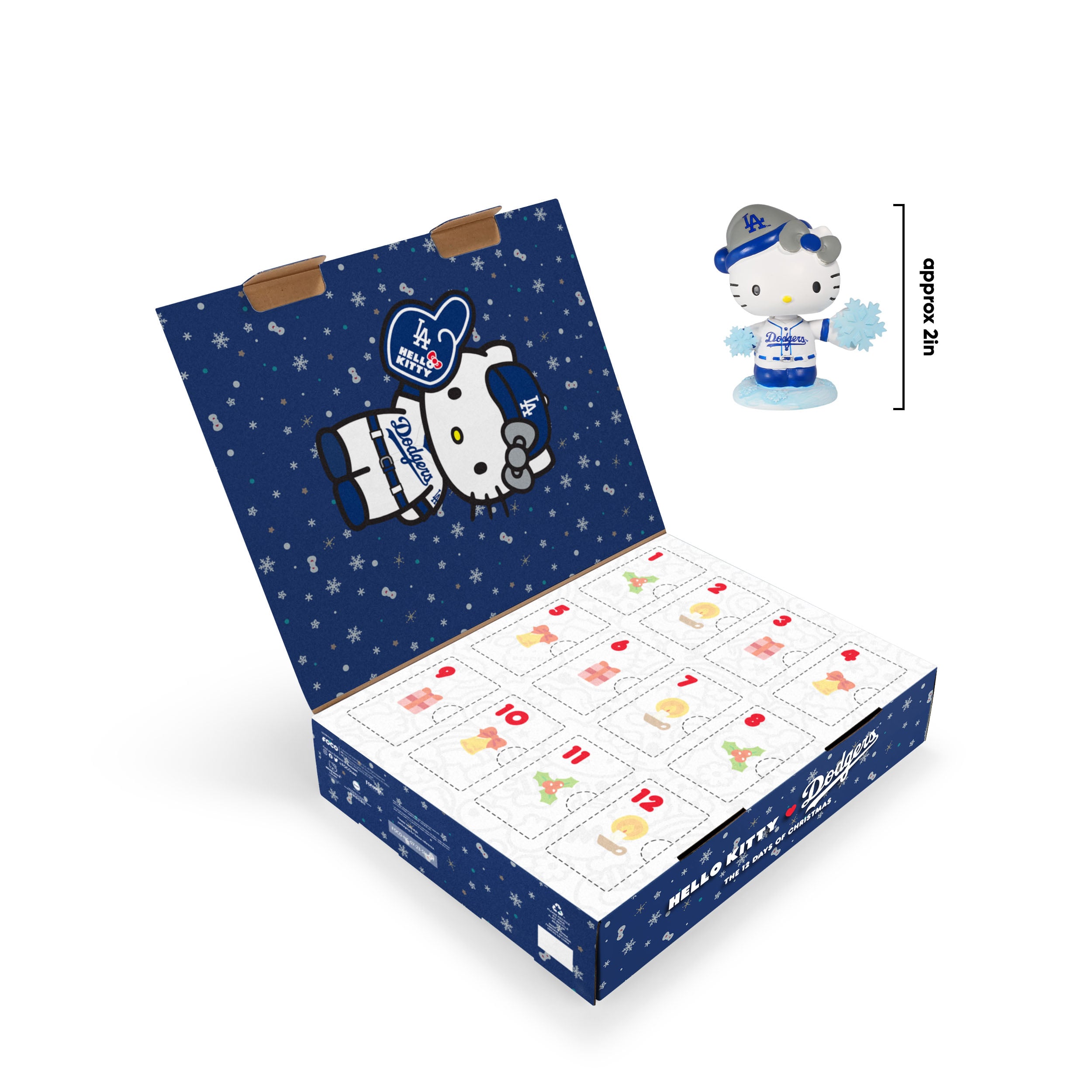 Calendrier de l'Avent FOCO Los Angeles Dodgers Hello Kitty