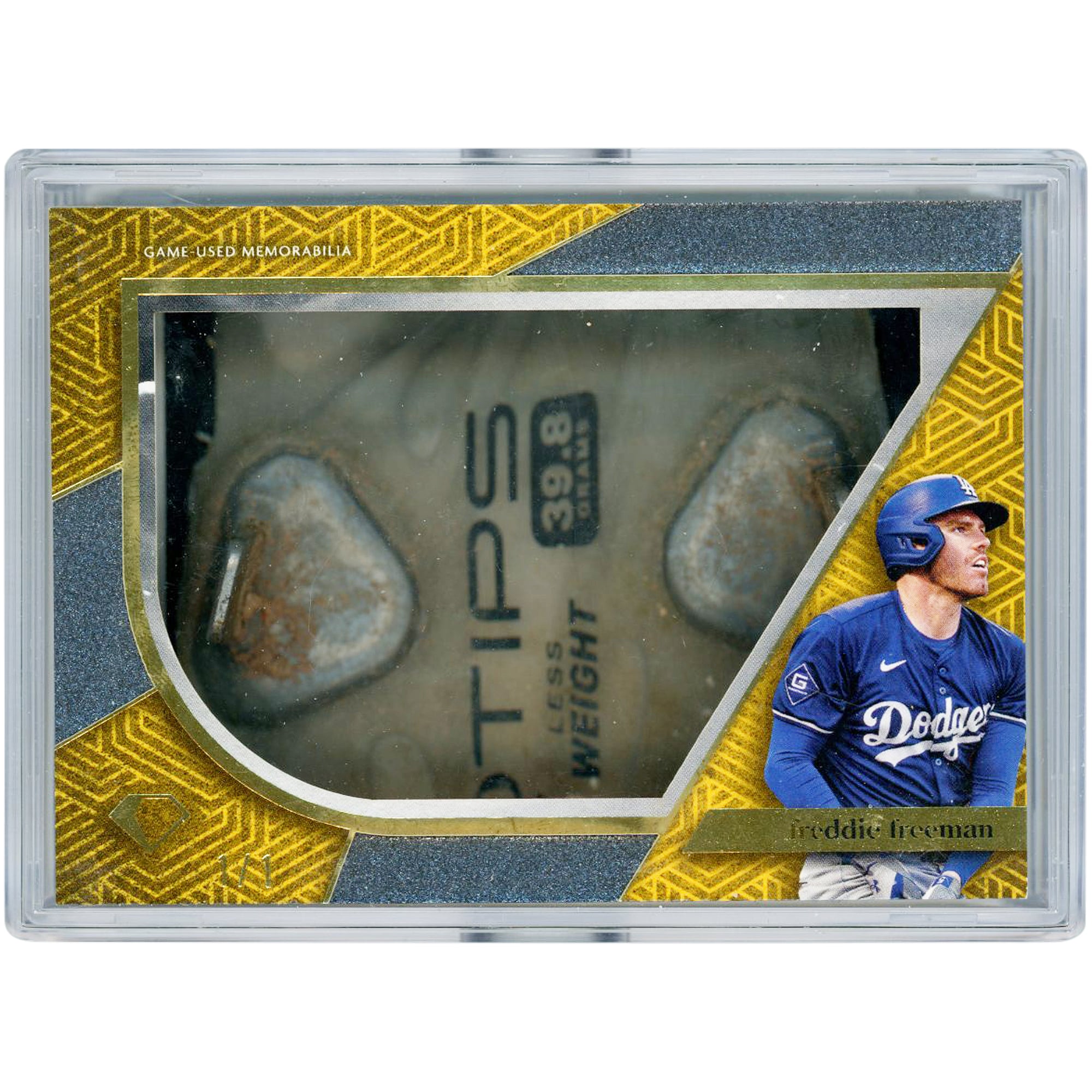 Freddie Freeman Los Angeles Dodgers 2024 Topps Diamond Icons Game Used Cleat Relic #PPR-FRE #1/1 Card