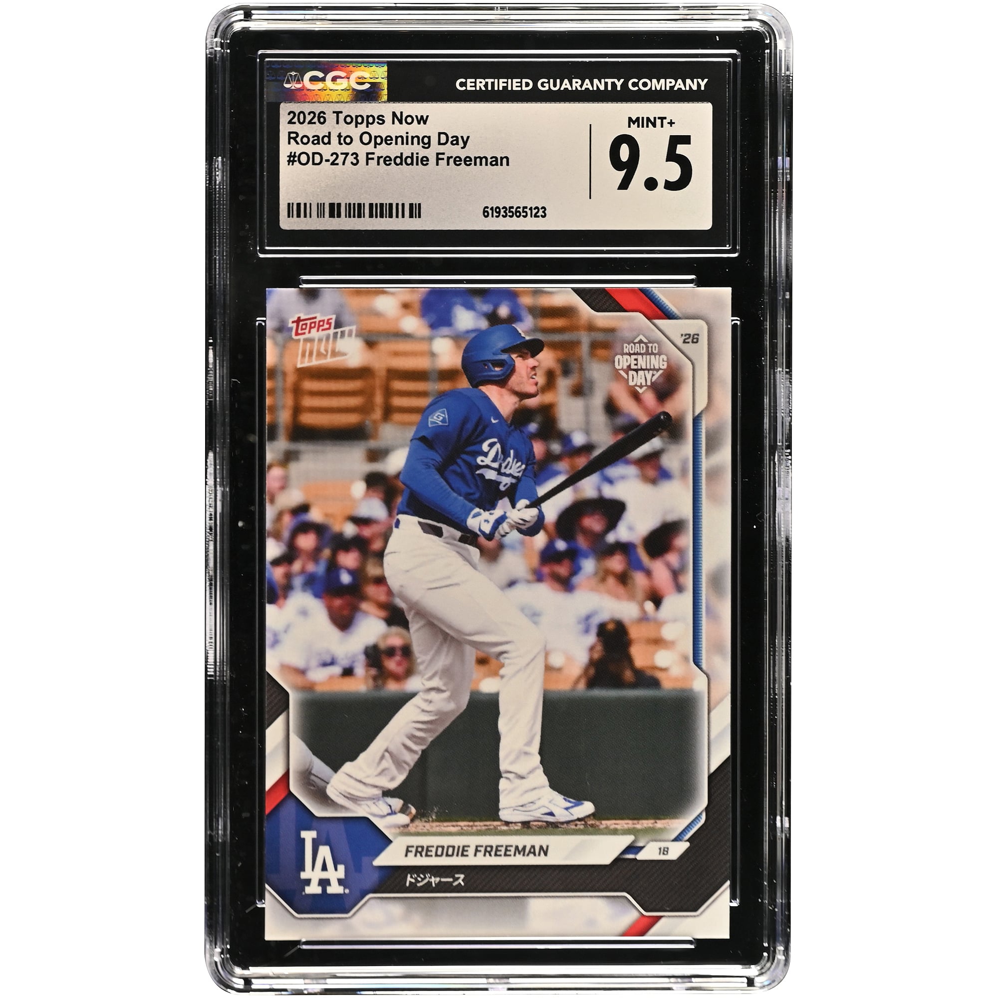 Carte Freddie Freeman des Dodgers de Los Angeles 2026 Topps Now Road to Opening Day - Édition Japon #OD-273