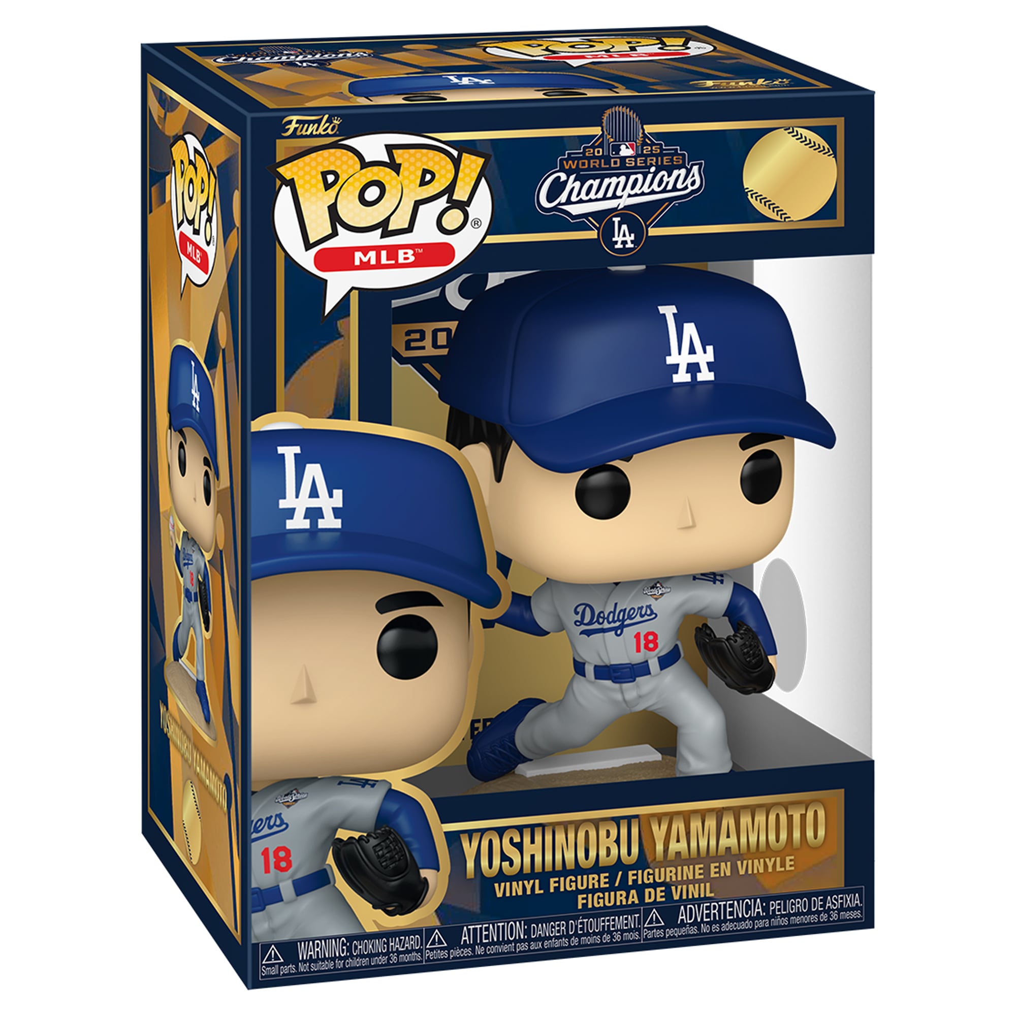Funko Yoshinobu Yamamoto Los Angeles Dodgers 2025 World Series MVP Pop! Vinyl Figure