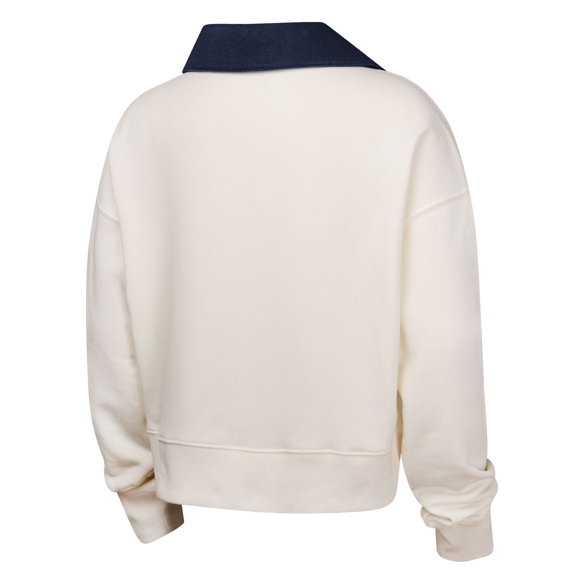 Sweat-shirt à col en V blanc pour jeunes filles Los Angeles Dodgers Ballpark Hit