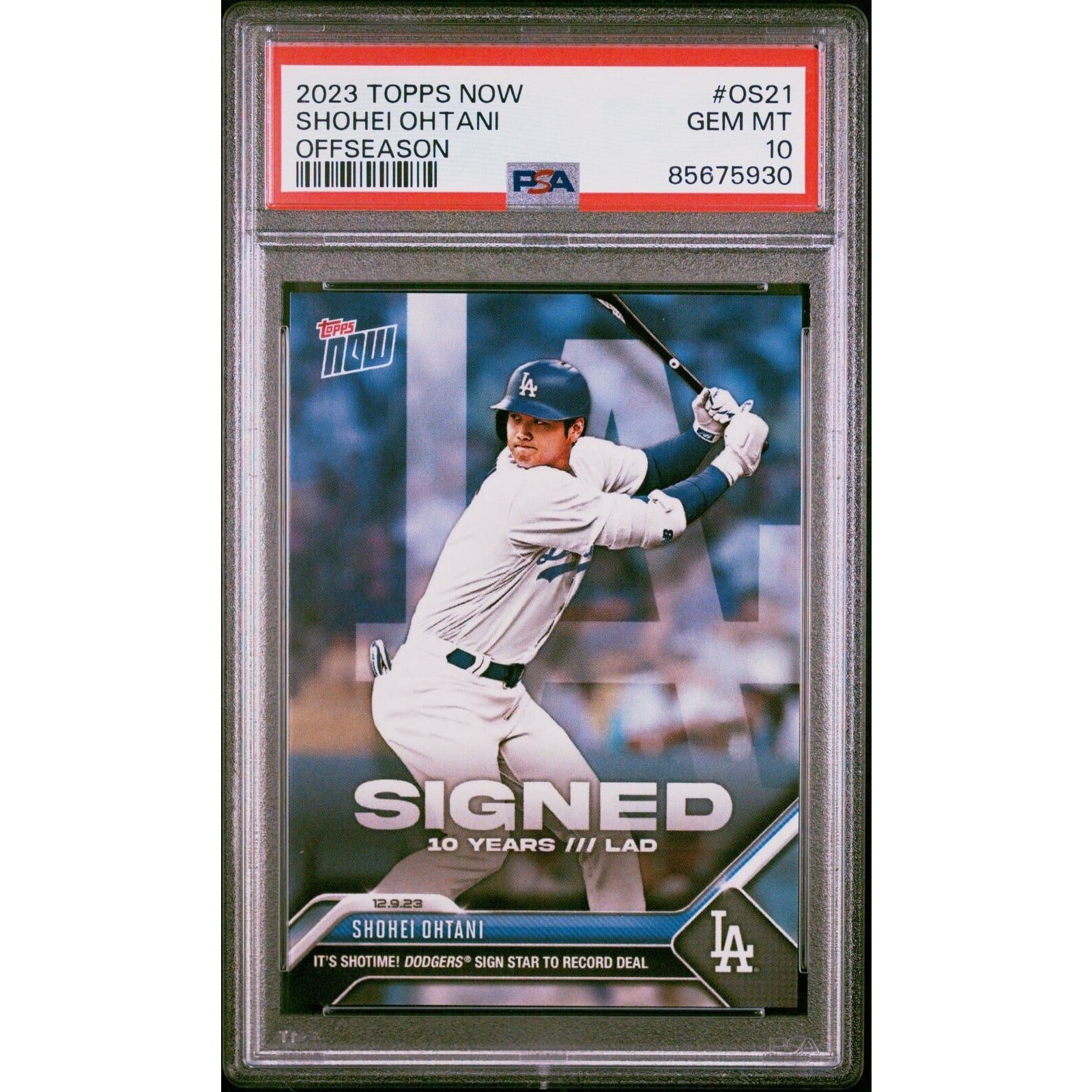 PSA10】2023 Topps Now Baseball 大谷翔平 Shohei Ohtani #OS23 - 大谷 