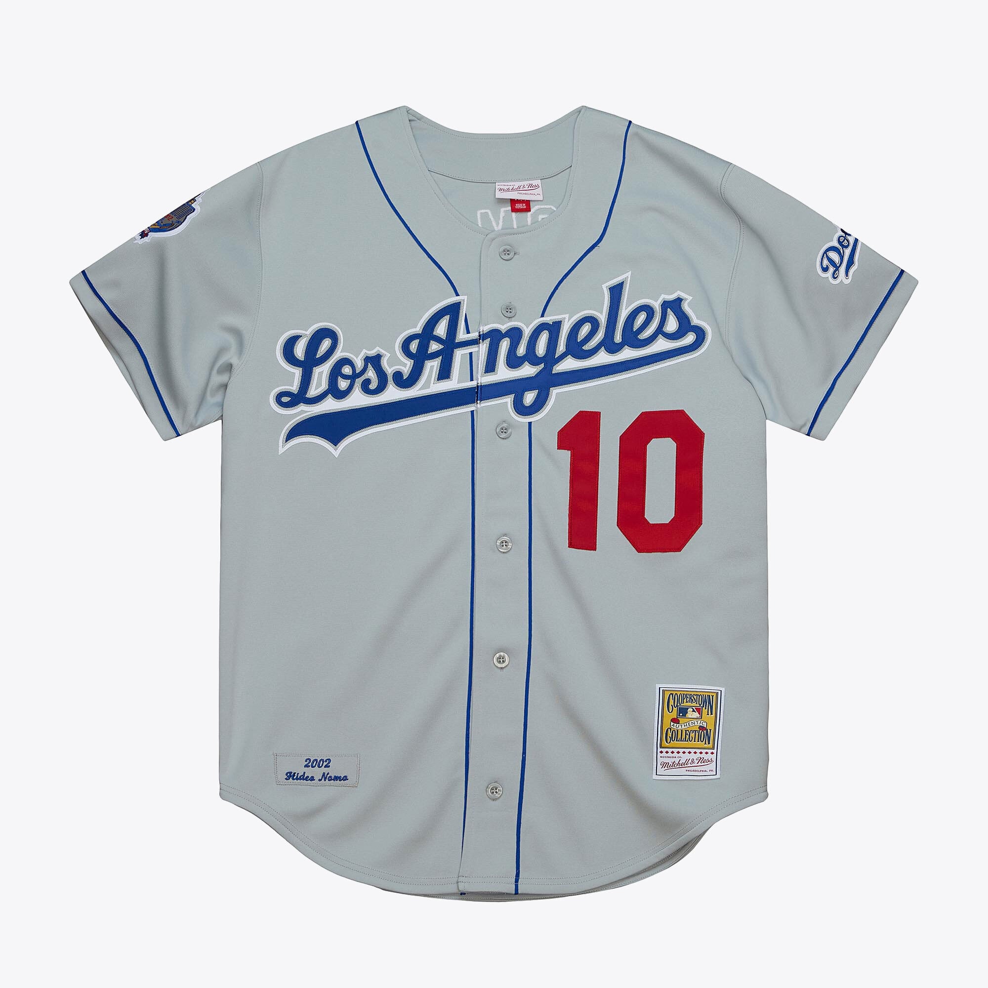 Hideo Nomo Los Angeles Dodgers Gray 2002 Authentic Jersey
